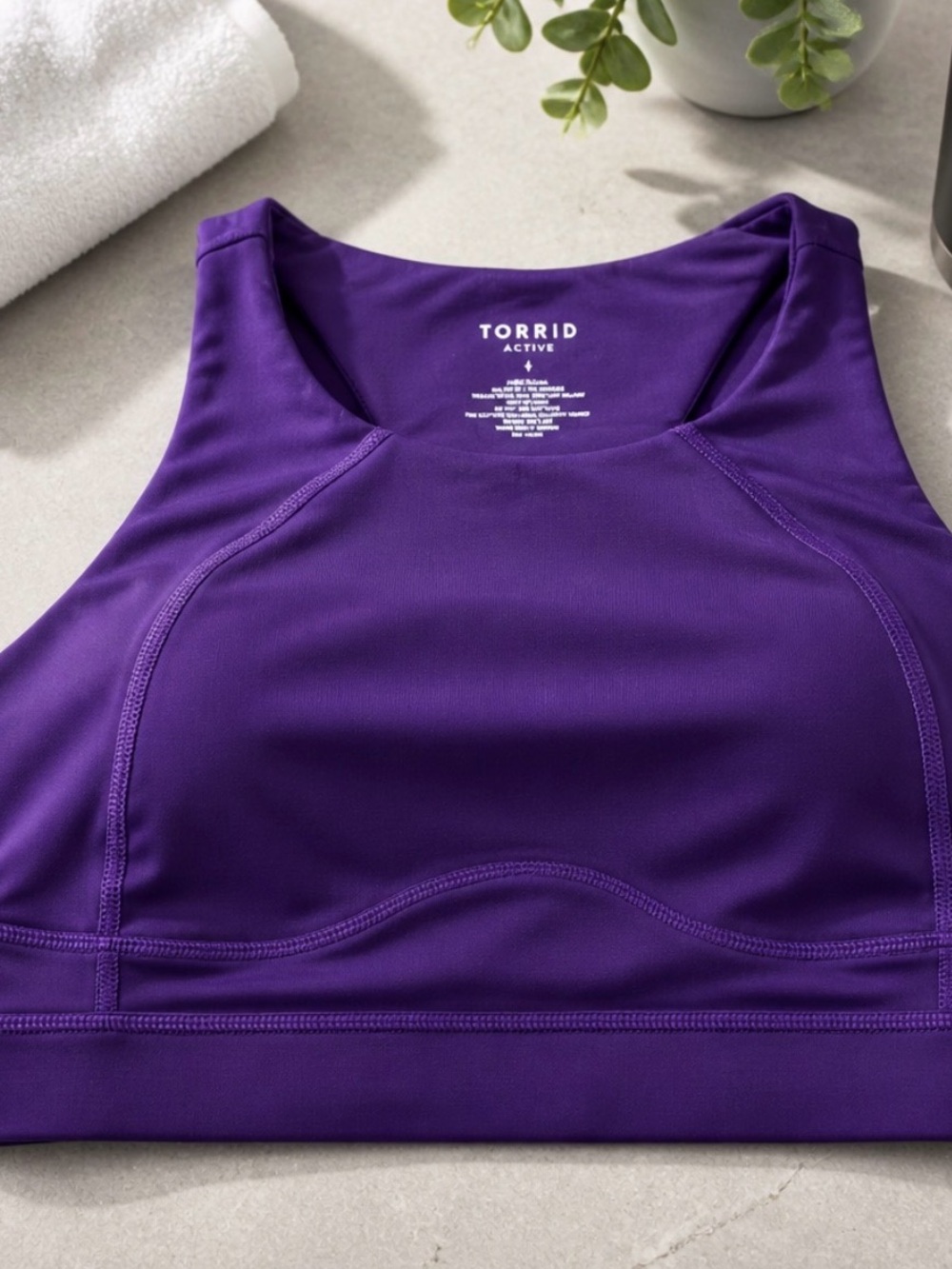 ❤️ NWOT 1x Torrid Activewear purple sports bra